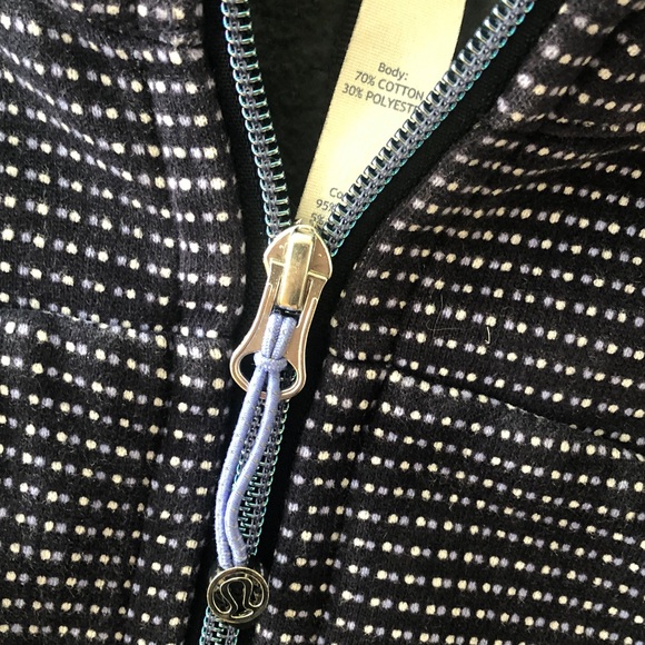 Lululemon Scuba Hoodie III in Double Dot Naval Blue Lullaby Naval Blue, Size 8 - Picture 3 of 14